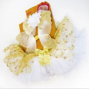 Elly & Emmy 3-Piece Angel Tutu Set Sz 0-6M